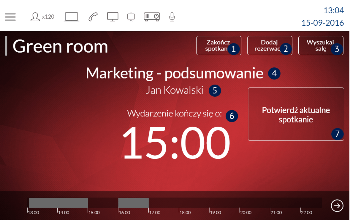 Rysunek 6 Widok aktywnego wydarzenia